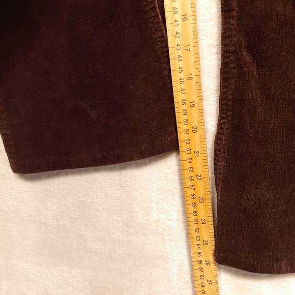 Gloria Vanderbilt Womans Corduroy Pants Sz.10/Brown 26"Inseam/Flared/Cotton Blnd - Picture 10 of 10
